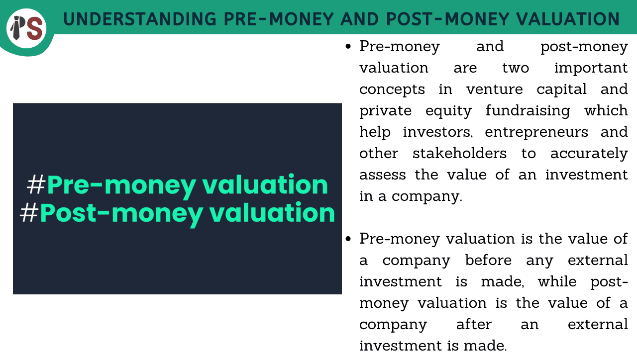 Understanding Pre-Money and Post-Money Valuation